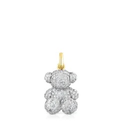 Colgante oso de diamantes de 1,30 ct y oro Bold Bear^TOUS Online