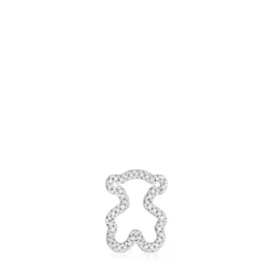 Colgante oso de oro blanco con diamantes 14 mm Icon Gems^TOUS Hot