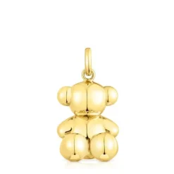 Colgante oso grande con baño de oro 18 kt sobre plata Bold Bear^TOUS New