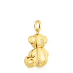 Colgante oso grande con baño de oro 18 kt sobre plata Bold Bear^TOUS New