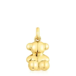 Colgante oso mediano con baño de oro 18 kt sobre plata Bold Bear^TOUS New