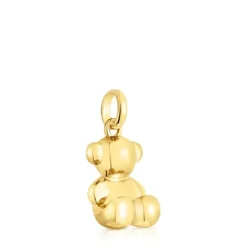 Colgante oso mediano con baño de oro 18 kt sobre plata Bold Bear^TOUS New