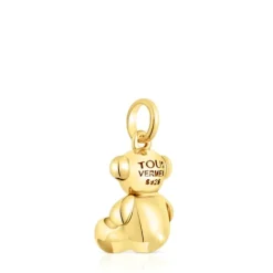 Colgante oso mediano con baño de oro 18 kt sobre plata Bold Bear^TOUS New