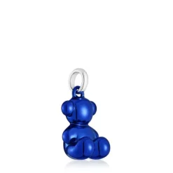 Colgante oso mediano de acero en color azul marino Bold Bear^TOUS Best