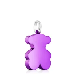 Colgante oso mediano de acero en color lila Sweet Dolls^TOUS Best