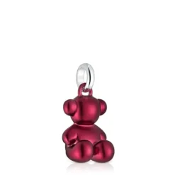 Colgante oso mediano de acero en color rojo Bold Bear^TOUS Sale
