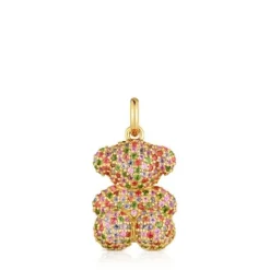 Colgante oso mediano de oro y gemas Bold Bear^TOUS Outlet