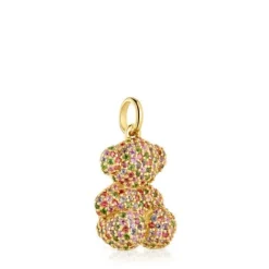 Colgante oso mediano de oro y gemas Bold Bear^TOUS Outlet