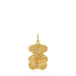 Colgante oso mediano texturizado de oro Bold Bear^TOUS Sale