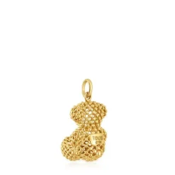 Colgante oso mediano texturizado de oro Bold Bear^TOUS Sale