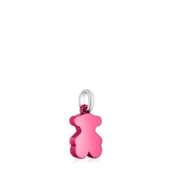 Colgante oso pequeño de acero en color rosa Sweet Dolls^TOUS Discount