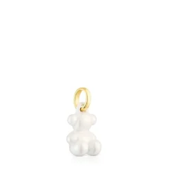 Colgante oso pequeño de acero en color blanco Bold Bear^TOUS Sale