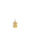 Colgante oso pequeño texturizado de oro Bold Bear^TOUS Online