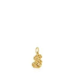Colgante oso pequeño texturizado de oro Bold Bear^TOUS Online