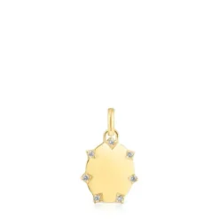 Colgante oval de oro con brillantes Tamara Falcó X^TOUS Outlet