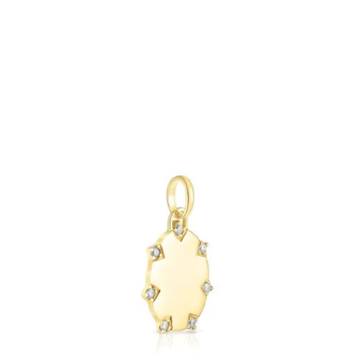 Colgante oval de oro con brillantes Tamara Falcó X^TOUS Outlet