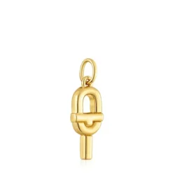 Colgante pequeño con baño de oro 18 kt sobre plata MANIFESTO^TOUS Discount