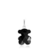 Colgante pequeño de plata y motivo oso en ónix Icon Color^TOUS Clearance