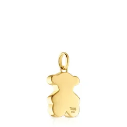 Colgante pequeño oso con baño de oro 18 kt sobre plata 16 mm Sweet Dolls^TOUS Best