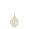 Colgante Sagitario con baño de oro 18 kt sobre plata, nácar y topacios Horoscope^TOUS Best