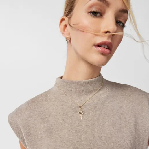 Colgante serpiente de oro y diamantes Good Vibes^TOUS Discount