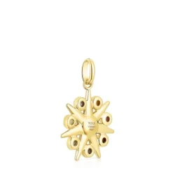 Colgante sol con baño de oro 18 kt sobre plata y gemas Magic Nature^TOUS Clearance