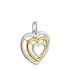 Colgante triple corazón bicolor Bickie^TOUS Best