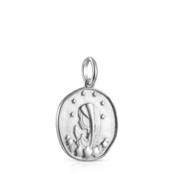 Colgante Virgen María de plata Devoción^TOUS Online