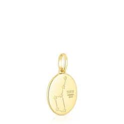 Colgante Virgo con baño de oro 18 kt sobre plata, nácar y topacios Horoscope^TOUS Hot