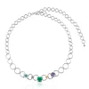 Collar con anillas de plata y gemas Color Pills^TOUS Outlet