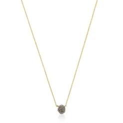 Collar con baño de oro 18 kt sobre plata y diamantes Nenufar^TOUS Hot