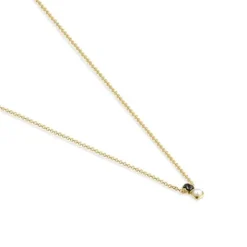 Collar con baño de oro 18 kt sobre plata y ónix y perla Glory^TOUS Online