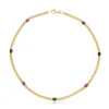 Collar con baño de oro 18 kt sobre plata y gemas Tamara Falcó X^TOUS Best