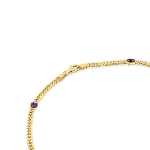 Collar con baño de oro 18 kt sobre plata y gemas Tamara Falcó X^TOUS Best