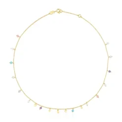 Collar con baño de oro 18 kt sobre plata y gemas Cool Joy^TOUS Best