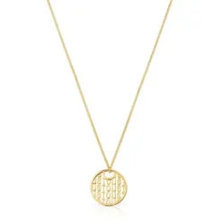 Collar con baño de oro 18 kt sobre plata Logo^TOUS New
