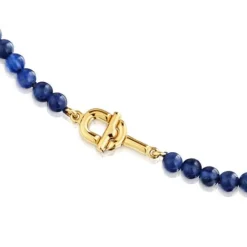 Collar con baño de oro 18 kt sobre plata y sodalita MANIFESTO^TOUS Best
