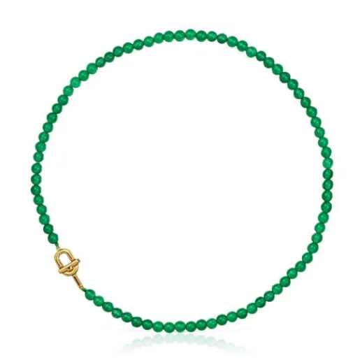 Collar con baño de oro 18 kt sobre plata y calcedonias tratadas MANIFESTO^TOUS Discount