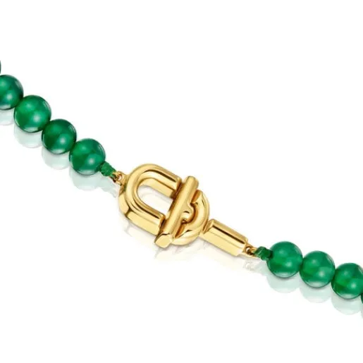 Collar con baño de oro 18 kt sobre plata y calcedonias tratadas MANIFESTO^TOUS Discount