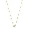 Collar con baño de oro 18 kt sobre plata y amazonita y amatista Glory^TOUS Hot
