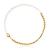 Collar con baño de oro 18 kt sobre plata y perlas cultivadas MANIFESTO^TOUS Discount