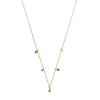 Collar con baño de oro 18 kt sobre plata, gemas y perla New Motif^TOUS