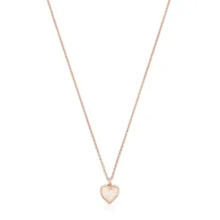 Collar con baño de oro rosa 18 kt sobre plata y perlas Areia^TOUS Best