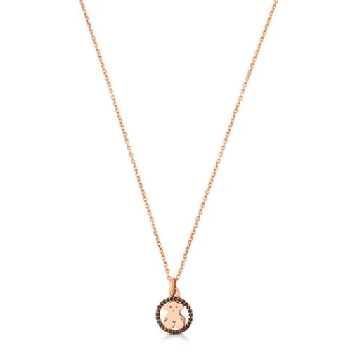 Collar con baño de oro rosa 18 kt sobre plata y espinela Camille^TOUS Best