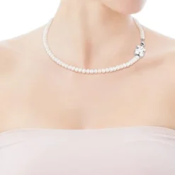 Collar con perlas cultivadas y oso de Sweet Dolls^TOUS Best
