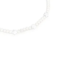 Collar con perlas cultivadas y motivos flor de plata Bold Motif^TOUS Outlet