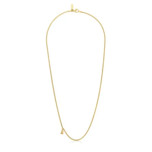 Collar corto barbado con baño de oro 18 kt sobre plata Bold Bear^TOUS Discount