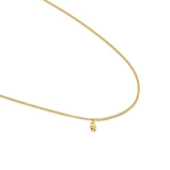 Collar corto barbado con baño de oro 18 kt sobre plata Bold Bear^TOUS Discount