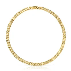Collar corto con baño de oro 18 kt sobre plata motivos oso Bold Bear^TOUS Best