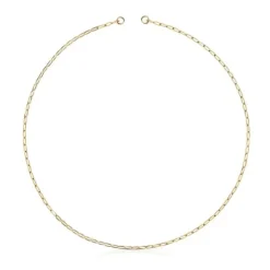 Collar corto con baño de oro 18 kt sobre plata Hold Oval^TOUS